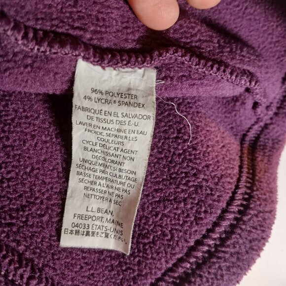 L.L. Bean Women's Full Zip Fleece Vest Size XL Warm Insulated Layer Sleeveless P - Picture 16 of 16
